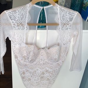 Victoria secret lacey bodysuit